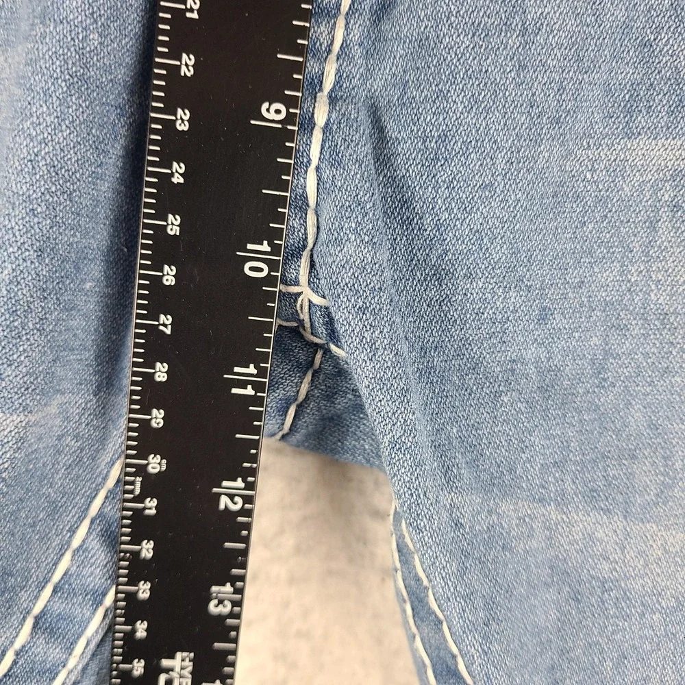 True‎ Religion Jean Shorts Mens 36 Blue Johnny Super T 10